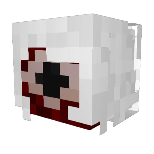 _c34_ Minecraft avatar head, 3D render