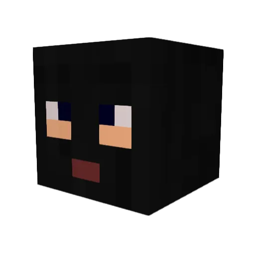 _cRx_ Minecraft avatar head, 3D render