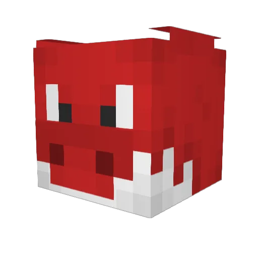 _cake Minecraft avatar head, 3D render