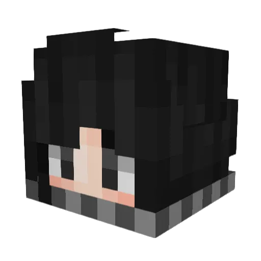 _callmeash Minecraft avatar head, 3D render