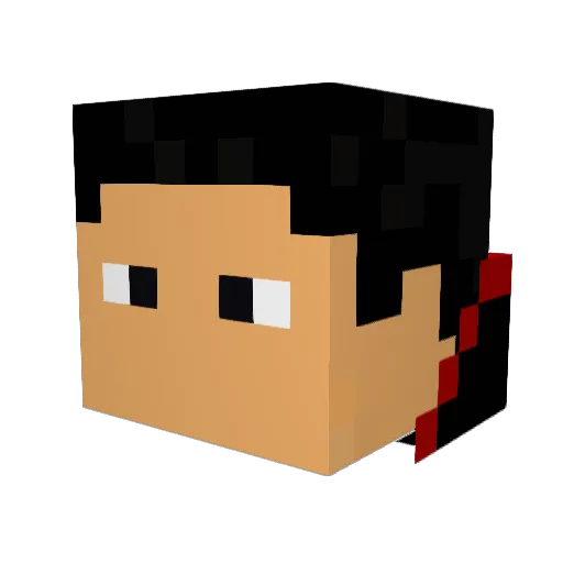 _capgomes_ Minecraft avatar head, 3D render
