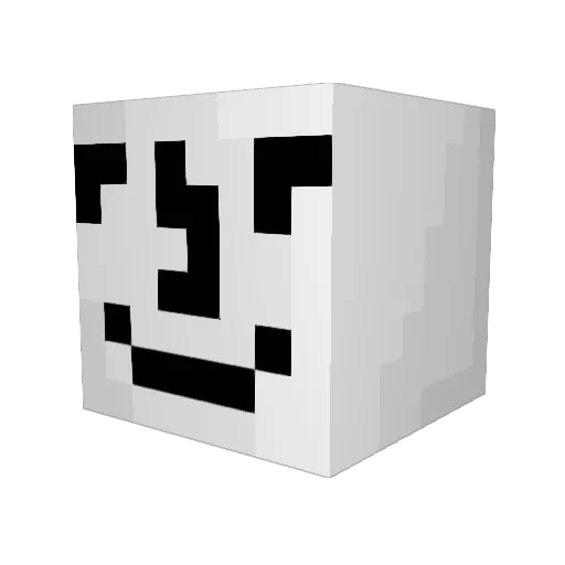 _carhartt Minecraft avatar head, 3D render