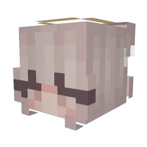 _carlux_cs Minecraft avatar head, 3D render
