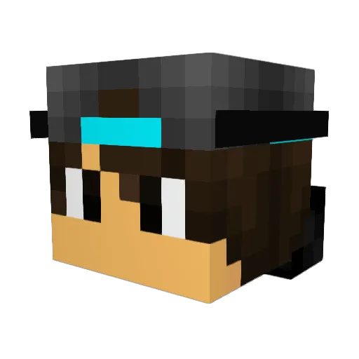 _caseydilla_ Minecraft avatar head, 3D render