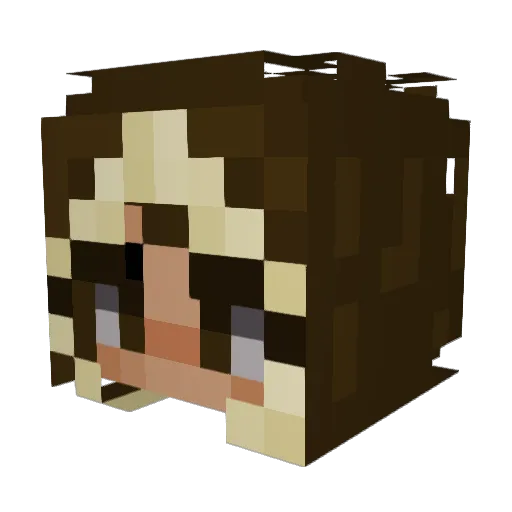 _caspertheghost Minecraft avatar head, 3D render