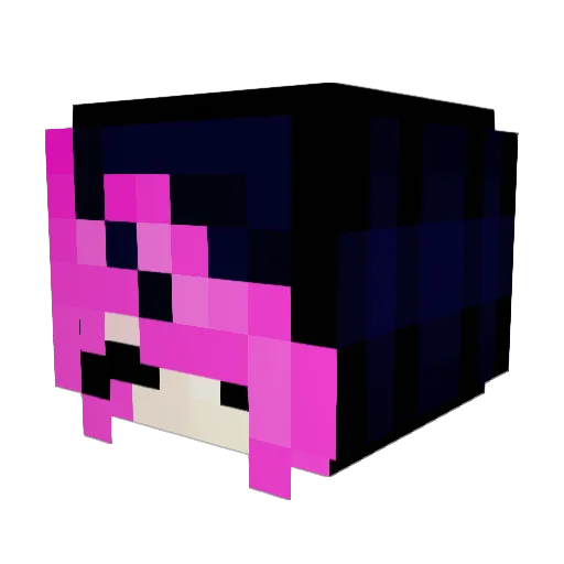 _cavehoe Minecraft avatar head, 3D render