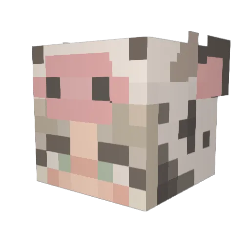 _caxxsy_ Minecraft avatar head, 3D render