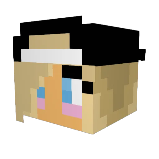 _celi_babi_ Minecraft avatar head, 3D render