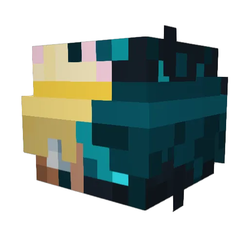_cephie Minecraft avatar head, 3D render