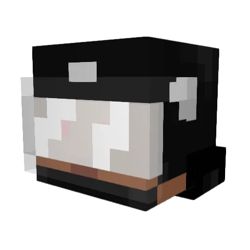 _chaechae_3 Minecraft avatar head, 3D render