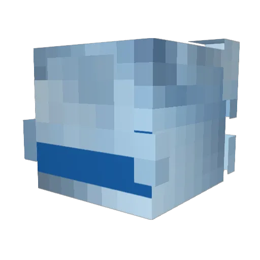 _choice Minecraft avatar head, 3D render