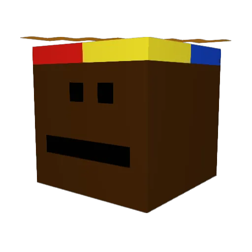 _chowaXD_ Minecraft avatar head, 3D render