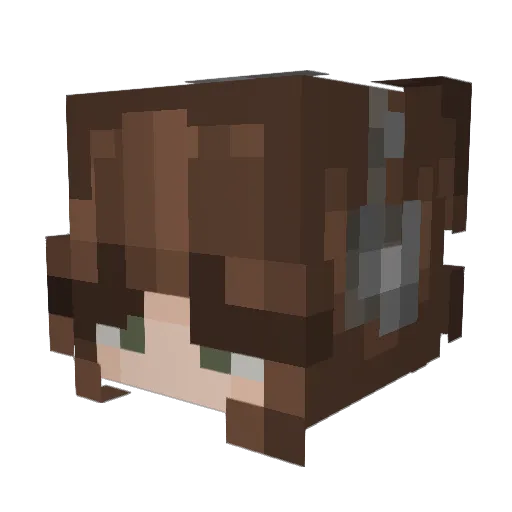 _chqrlie Minecraft avatar head, 3D render