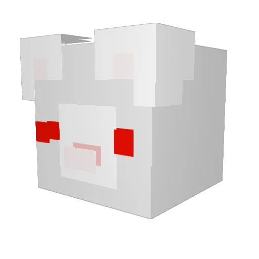 _chrismclean Minecraft avatar head, 3D render