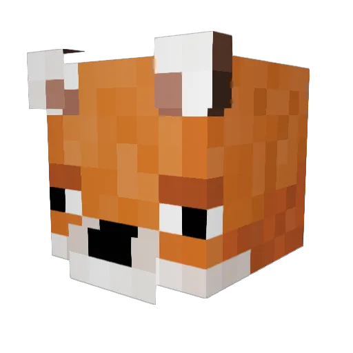 _christianx_ Minecraft avatar head, 3D render