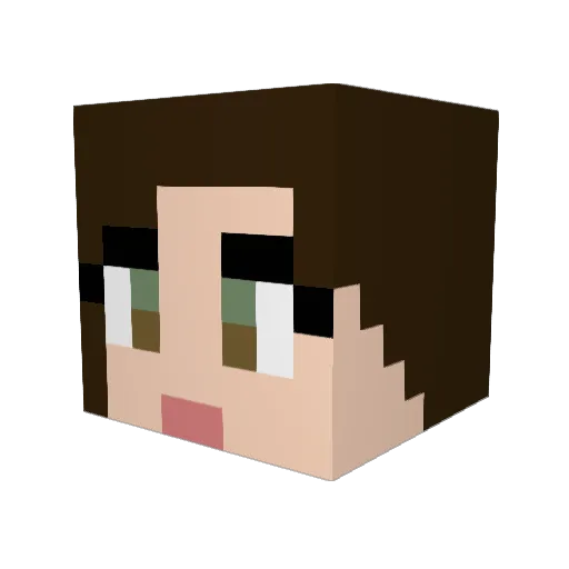 _chuns_ Minecraft avatar head, 3D render
