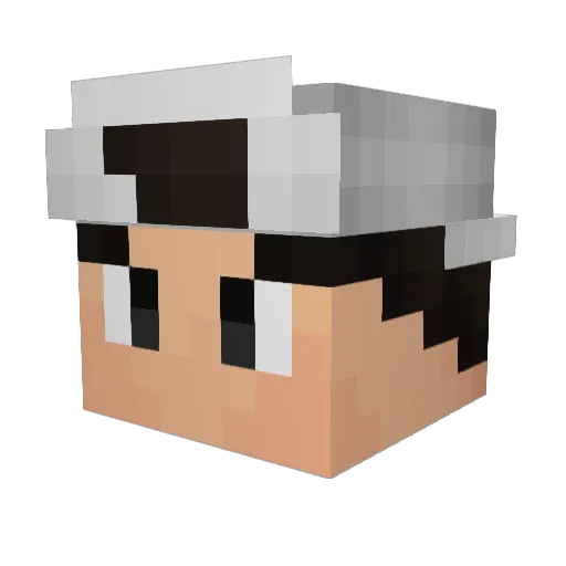 _clmrx Minecraft avatar head, 3D render