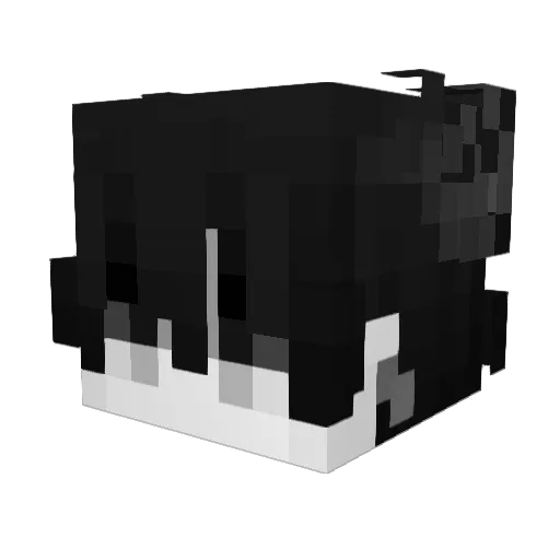 _cluft Minecraft avatar head, 3D render