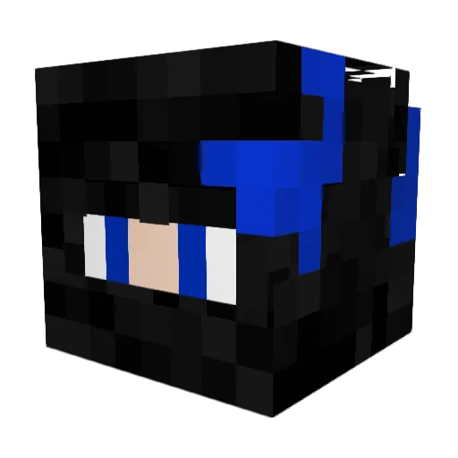_clutch_master_ Minecraft avatar head, 3D render