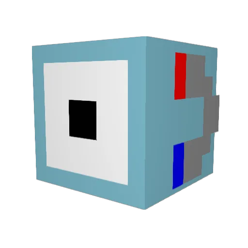 _coil4456 Minecraft avatar head, 3D render
