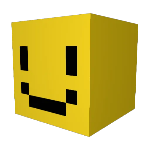 _cool_man_ Minecraft avatar head, 3D render