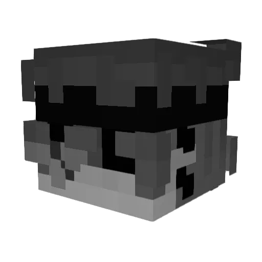 _corrxpt Minecraft avatar head, 3D render