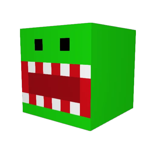 _cow_n Minecraft avatar head, 3D render