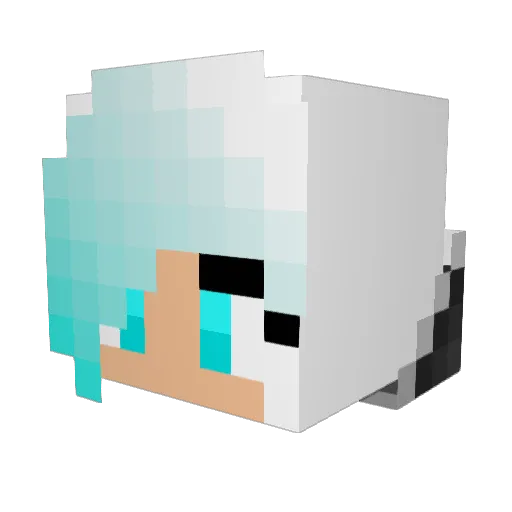 _cr13_ Minecraft avatar head, 3D render
