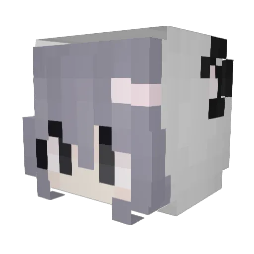 _crits Minecraft avatar head, 3D render