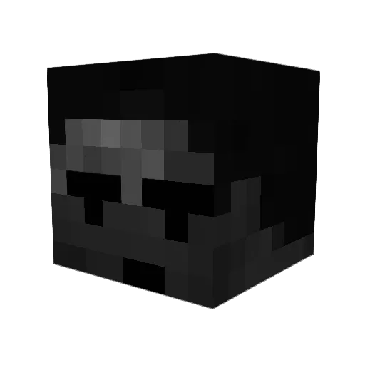 _crxsh Minecraft avatar head, 3D render