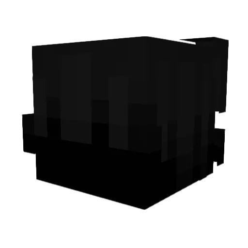 _crxstl Minecraft avatar head, 3D render