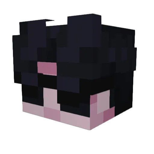 _cykq Minecraft avatar head, 3D render