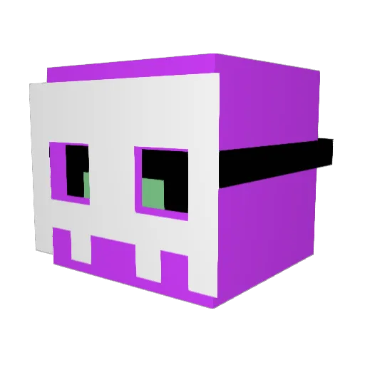 _d0s Minecraft avatar head, 3D render