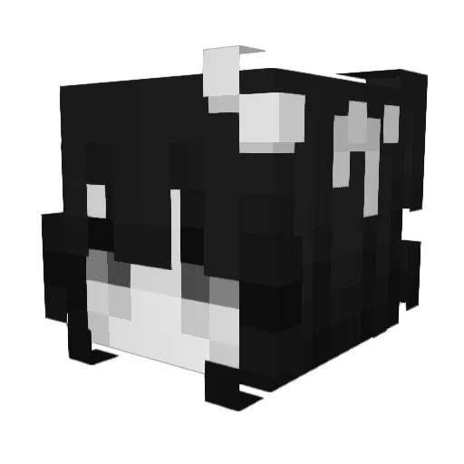 _d5K_ Minecraft avatar head, 3D render