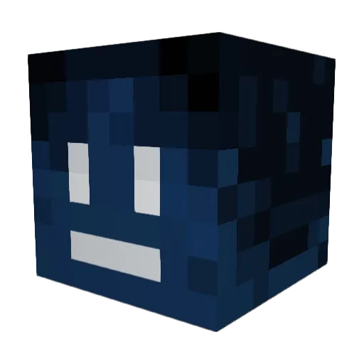 _dKaL Minecraft avatar head, 3D render