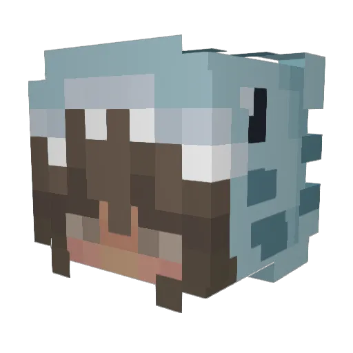 _daffodilly_ Minecraft avatar head, 3D render