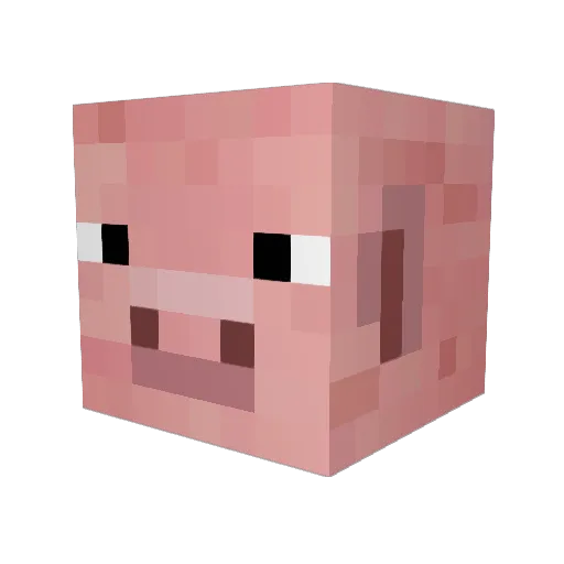 _dahn Minecraft avatar head, 3D render