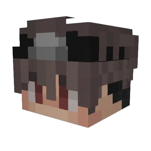 _dai Minecraft avatar head, 3D render