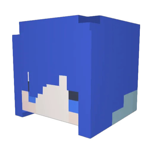 _daira Minecraft avatar head, 3D render