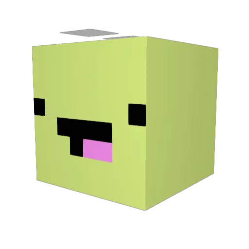 _daisypp Minecraft avatar head, 3D render