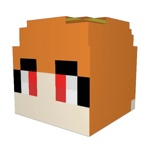 _dalgo Minecraft avatar head, 3D render