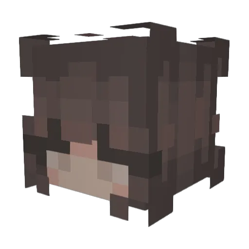 _damnking_ Minecraft avatar head, 3D render
