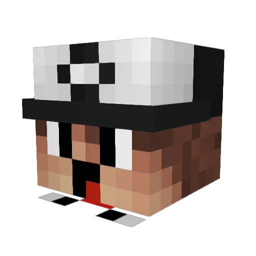 _dan1el Minecraft avatar head, 3D render