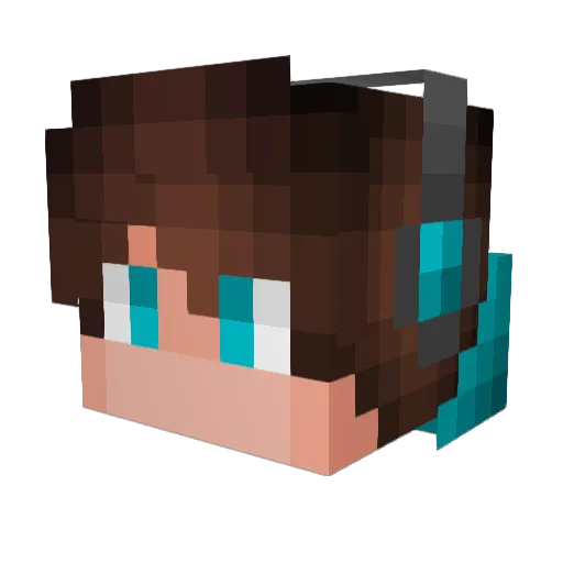 _danigi Minecraft avatar head, 3D render