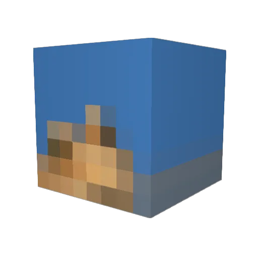 _danlel_ Minecraft avatar head, 3D render