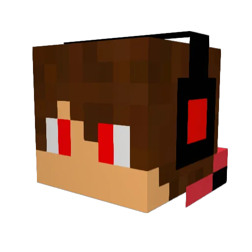 _dark_force Minecraft avatar head, 3D render