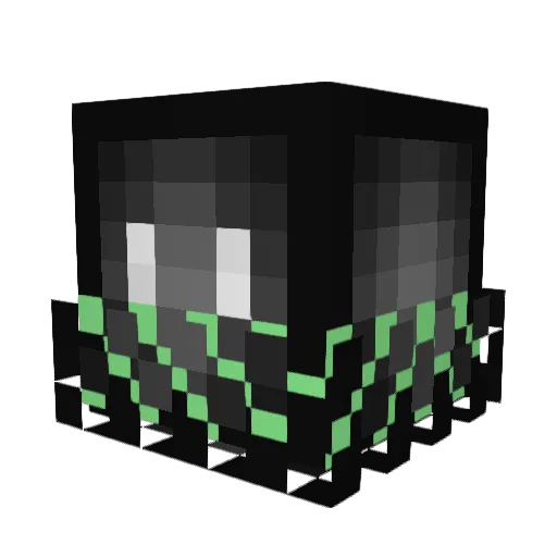 _darkisbad Minecraft avatar head, 3D render