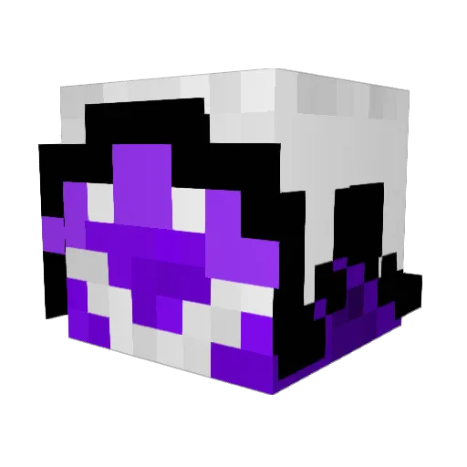 _deat Minecraft avatar head, 3D render