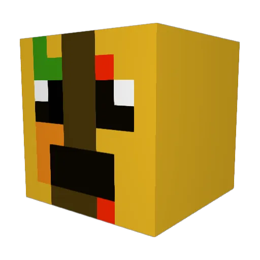 _death_taco_ Minecraft avatar head, 3D render