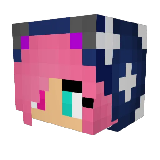 _decayc_ Minecraft avatar head, 3D render